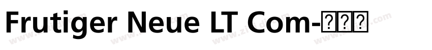 Frutiger Neue LT Com字体转换